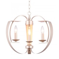 3 Light Chandelier With Pewter Finish