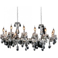 12 Light Up Chandelier With Chrome Finish