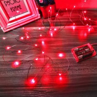 Ariceleo Led Fairy Lights Battery Operated 1 Pack Mini Battery Powered Copper Wire Starry Fairy Lights For Bedroom Christmas