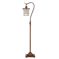 Silverton desk lamp with glass shade Edison bulb included