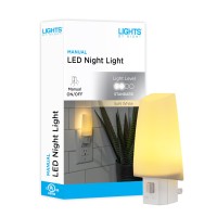 Lights By Night Led Plugin Night Light Manual Onoff Energy Efficient Soothing Perfect For Living Hallway Kids Room Nurs