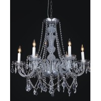 12 Light Down Chandelier With Chrome Finish