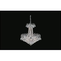 11 Light Down Chandelier With Chrome Finish