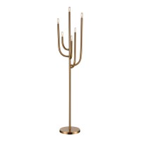 Hands Up 6-Light Floor Lamp In Aged Brass