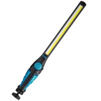 Capri Tools Ultra-Thin 620-Lumen Cob Led Work Light, Cool White & Uv Dual Mode, Magnetic Swivel Base, Blue, Cp41800