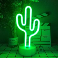 Cactus Neon light with Base Application Neon light is great for nightclubparties camping bar decoration and so on Perfect for DIY decorationhanging on Christmas tree wall shelf etc Also Used as everyday home decor great for mantel picture window yard or a