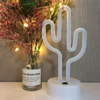 Cactus Neon light with Base Application Neon light is great for nightclubparties camping bar decoration and so on Perfect for DIY decorationhanging on Christmas tree wall shelf etc Also Used as everyday home decor great for mantel picture window yard or a