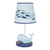 Lambs Ivy Oceania Blue Oceanseanautical Nursery Lamp With Shade Bulb