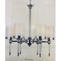 6 Light Candle Chandelier With Chrome Finish