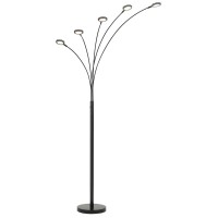 DescriptionCremona integrated LED metal arc floor lamp