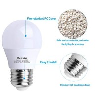 Acaxin Led Refrigerator Light Bulb 4W 40Watt Equivalent, Waterproof Replacement For Frigidaire, Freezer Ip54, 120V E26 Daylight White 5000K 400 Lumen, A15 Appliance Bulb