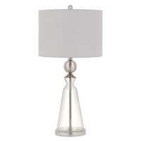 Cal Lighting BO2898TB2 Transitional Two Light Table Lamp from Kingsley collection in Chrome finish 1500 inches Two Light Table Lamp from the Kingsley collection Transitional Two Light Table Lamp from Kingsley collection in Glass finish 1500 inches