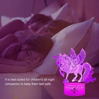 Easuntec Unicorn Gifts Night Lights For Kids With Remote & Smart Touch 7 Colors + 16 Colors Changing Dimmable Unicorn Toys 1 2 3 4 5 6 7 8 Year Old Girl Gifts (Unicorn 16Wt)