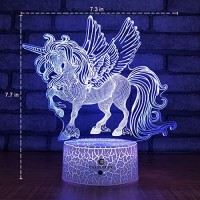 Easuntec Unicorn Gifts Night Lights For Kids With Remote & Smart Touch 7 Colors + 16 Colors Changing Dimmable Unicorn Toys 1 2 3 4 5 6 7 8 Year Old Girl Gifts (Unicorn 16Wt)