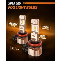 Sealight 9006 Led Fog Light Bulbs, 400% Super Bright 6000Lm 6000K Hb4 Fog Light Lamp, 30W High Power, Plug And Play, Ip67, 360-Degree Illumination, Pack Of 2