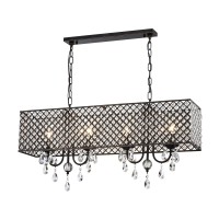 Warehouse Of Tiffany Imp52B/4Ac Aruna Antique Copper 4-Light Chandelier, 36.61