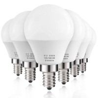 Prosperbiz E12 Dimmable 6 Watt (60W Equivalent) Led Light Bulbs, A15 Ceiling Fan Light Bulbs Daylight White 5000K, Candelabra Base Globe Shape Led Bulbs, 600 Lumen, 6 Pack