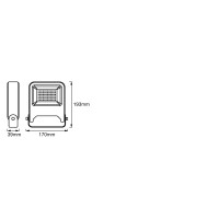 Ledvance 4060000000000 Floodlight, Single-Pack, Cold White