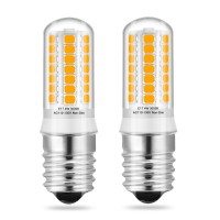 Klg 2 X E17 Led Bulbs, For Under Microwave Light Bulbs, Over Stove Lights, Home Lighting, Warm White 3000K, 4W 40W Halogen/Incandescent Bulbs Replacement,Ac110-130V Non-Dimmable