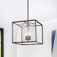 Warehouse Of Tiffany Imp29/3Orb Lorette Oil Rubbed Bronze 3-Light Crystal Chandelier