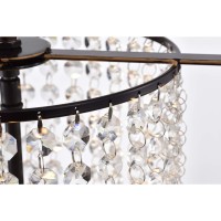 Warehouse Of Tiffany Imp29/3Orb Lorette Oil Rubbed Bronze 3-Light Crystal Chandelier