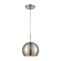 Salt Rim 1-Light Mini Pendant In Satin Nickel