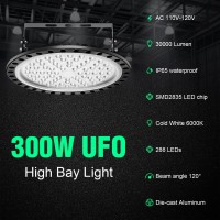 Led High Bay Light 500W Ufo 6000K 50,000Lm Industrial Lighting Ip65 Waterproof Commercial Bay Light Warehouse Lights For Workshop Garage Factory Wet Location,Ship From The Us About 3-7 Days(10 Pack)