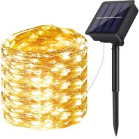 Kushopfast Solar Rope Lights,Outdoor Fairy Lights Rope Waterproof Tube Lights With Solar Panel For Outdoor