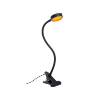 Hooga Headboard Clip On Reading Light, Blue Light Blocking, Amber Led Night Light For Reading In Bed, At Computer Or Desk. Day/Night Modes For White/Amber Light. 1600K Sleep Aid Light Black