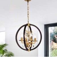 Warehouse Of Tiffany Imp24/4Mg Inori Matte Black/Gold 4-Light Chandelier