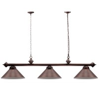 Gse Pool Table Light, Billiards Table Light For 7Ft/8Ft Pool Tables, Hanging Billiard Lighting With 3 Metal Lamp Shades For Billiards Room, Restaurant, Bar, Coffee Shop(Oil Rubbed Bronze)