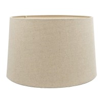 Mestar Oatmeal Fabric Hardback Drum Lampshade (Spider) (14X16X10)