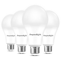 Ampoulight Led Light Bulb 150W Equivalent A21, 5000K Daylight Super Bright 2200Lm High Lumen Light Bulbs,Non-Dimmable E26 Medium Base 20W Light Bulb (4 Packs)