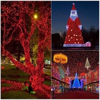 Silvom Red Christmas Lights, 33Ft 100 Led Xmas Christmas Lights, 120V Ul Certified Led String Lights For Halloween, Christmas Tree, Wedding, Party, Patio, Holiday, Home Indoor & Outdoor Decoration