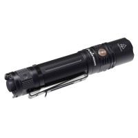 The Fenix PD36R rechargeable flashlight is a highperformance flashlight unlike anything else on the market for its size This LED rechargeable flashlight delivers a maximum 1600 lumens to an impressive distance of 928ft 283m all on a high capacity 21700 li