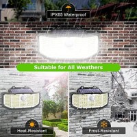 Claoner Solar Outdoor Lights Motion Sensor - Upgraded 2500Lm Solar Motion Lights Outdoor 252 Led Solar Security Lights Ip65 Waterproof Wireless Solar Powered Wall Light For Outside Garage (1 Pack)