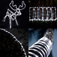 Gigalumi 2 Pack Solar Rope Lights Outdoor, Each With 100 Leds 35.7 Feet 8 Modes, Solar Rope String Lights Outdoor, Solar String Lights Outdoor For Garden Fence Patio Yard Party Christmas Decorations