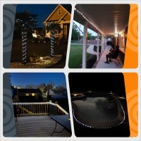 Gigalumi 2 Pack Solar Rope Lights Outdoor, Each With 100 Leds 35.7 Feet 8 Modes, Solar Rope String Lights Outdoor, Solar String Lights Outdoor For Garden Fence Patio Yard Party Christmas Decorations