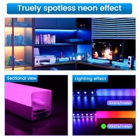 Muzata 5Pack 3.3Ft/1M Led Channel With Spotless Lighting Effect Frosted Diffuser Cover 17Mm Super Wide Aluminum Profile Track For Waterproof Led Strip And Under Cabinet Christmas Decor U116