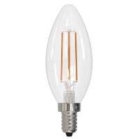 Bulbrite Item 776856, Led Filament Candelabra Light Bulb, 4.5 Watt, 2700K, For Use In Chandeliers And Sconces, Fully Dimmable, 40 Watt Incandescent Equivalent (Pack Of 10)