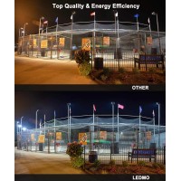 Ledmo 200 Watt Led Parking Lot Light 26 000 Lumen 5000K Bright White Slip Fit With Photocell Brown Housing