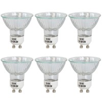 Serbion Light Bulbs For Candle Lamp - 25 Watt Light Bulbs - Gu10 Halogen For Candle Warmer Wax Melter- Dimmable Light - Warm White, 6 Packs