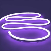 Inextstation Neon Led Strip Lights 16.4Ft/5M Neon Light Strip 12V Silicone Led Neon Rope Light Waterproof Flexible Led Lights For Bedroom Party Festival Decor, Purple (Power Adapter Not Included)