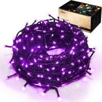 Christmas String Lights Purple - 25M/82Ft 220 Leds 8 Modes Function End-To-End Extendable Plug In Waterproof Inside/Outside Fairy Xmas Tree Lights For Halloween /Patio/Home/Indoor/Outdoor Decorations