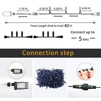 Indoor Christmas Tree Lights - 25M/82Ft 220 Led 8 Modes End-To-End Extendable Plug In Outdoor Waterproof Fairy String Light For Xmas/Wedding/Room/Patio/Home/Inside/Outside Decorations - Multi Color