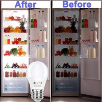 Ajuns Led Refrigerator Light Bulb 40W Equivalent 120V Freezer Waterproof Light Bulbs, Energy-Saving A15 Appliance Fridge Light Bulbs,5W Daylight White 5000K E26 Base, Non-Dimmable 2 Packs