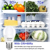 Ajuns Led Refrigerator Light Bulb 40W Equivalent 120V Freezer Waterproof Light Bulbs, Energy-Saving A15 Appliance Fridge Light Bulbs,5W Daylight White 5000K E26 Base, Non-Dimmable 2 Packs