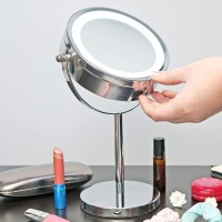 Led Light Magnifying Dualsided Vanity Mirror Southern Homewares Makeupcosmetic Mirror For Bedroom And Bathroom