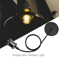 Jackyled Pendant Light Kit Ul Listed Canopy Kit Copper Socket E26 E27 Lampholder Black Woven Fabric Pendant Light Cord Adjustabl