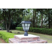 Kemeco St4327Q-A Led Post Solar Cap Light Outdoor Bright Warm White Cast Aluminum Fixture For 3 Inch Fitter Mount Base Pillar Pole Pathway Driveway Garden Landscape Yard